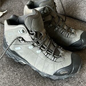 Oboz Bridger Mid Waterproof Men's Gray Hiking Boots